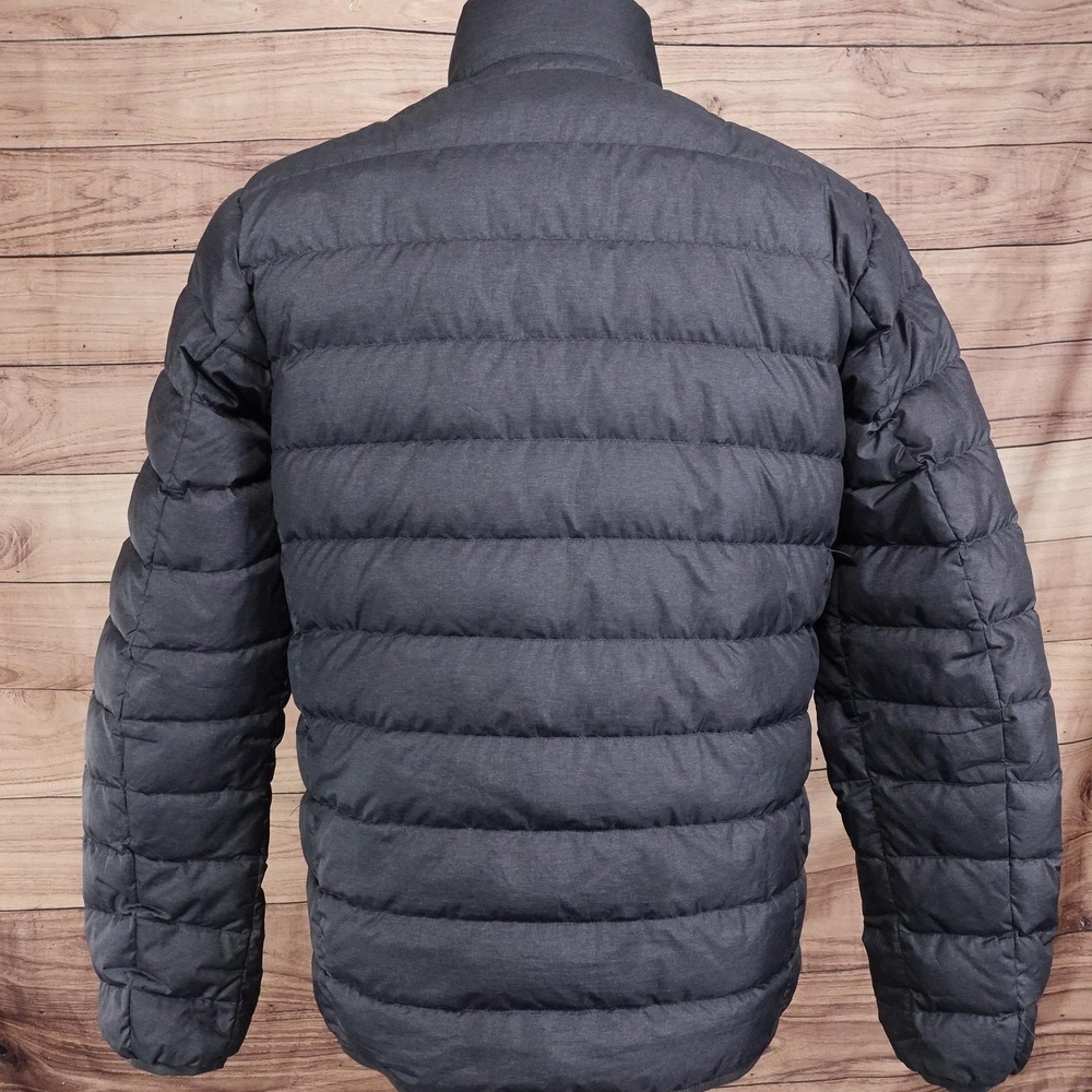 Eddie Bauer Jacket Mens Small Gray EB650 Down Puffer Full Zip Lightweight - Picture 4 of 10